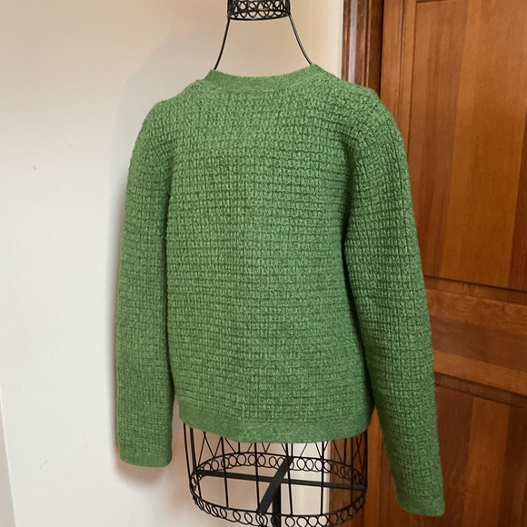 Uniqlo knit jacket, medium, green - Picture 4 of 8